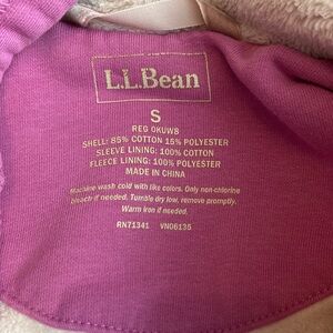 L.L. Bean Sherpa lined pink sweatshirt